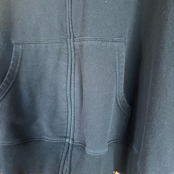 Women’s Plus Size 2X Black Terra & Sky Full Zip Hooded Sweatshirt - Picture 3 of 5